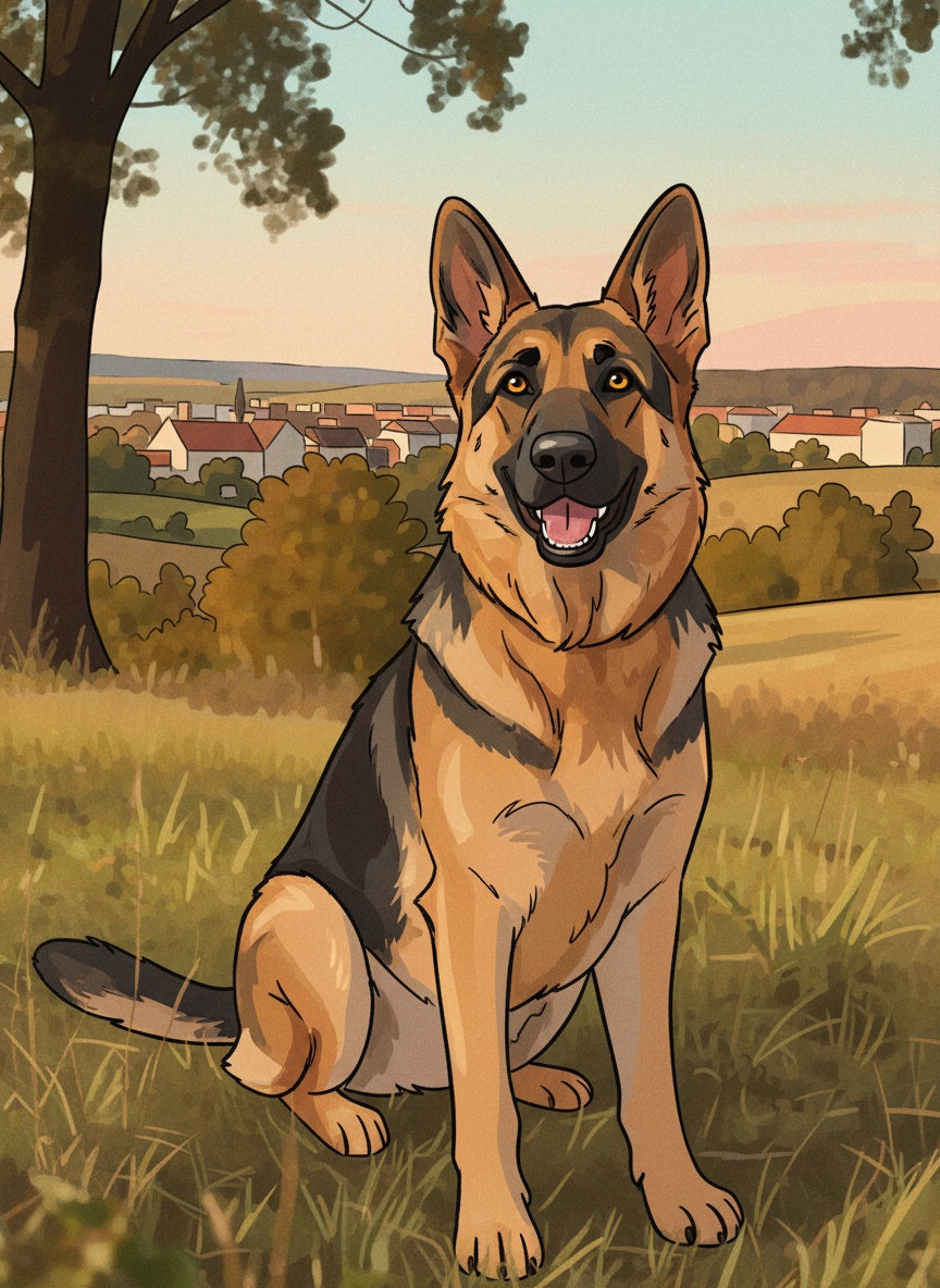 Portret ze zdjęcia w stylu Cartoon Style - na płótnie