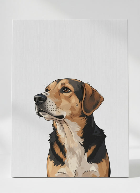 Portret ze zdjęcia w stylu Cartoon Style - na płótnie