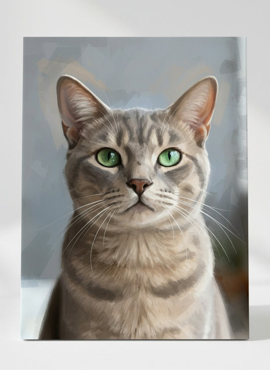 Portret ze zdjęcia w stylu Modern Digital Painting - na płótnie