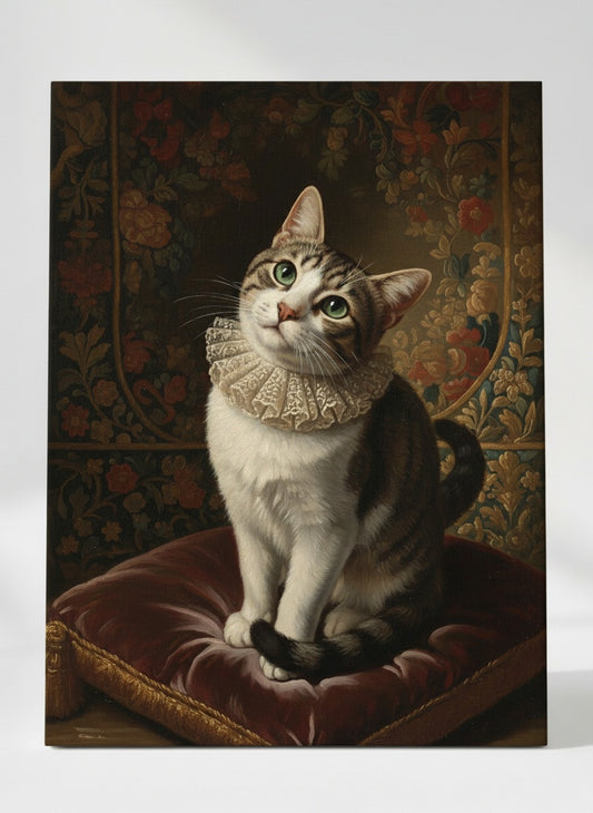 Portret ze zdjęcia w stylu Baroque Elegance - na płótnie