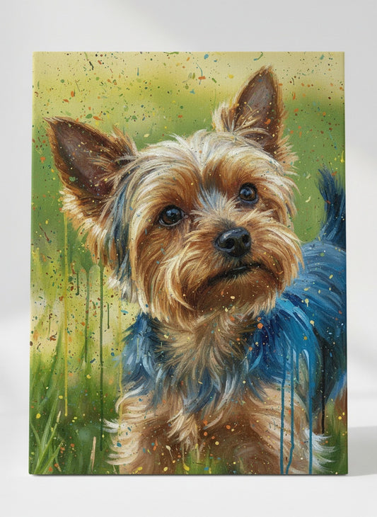 Portret ze zdjęcia w stylu Abstract Expressionism - na płótnie